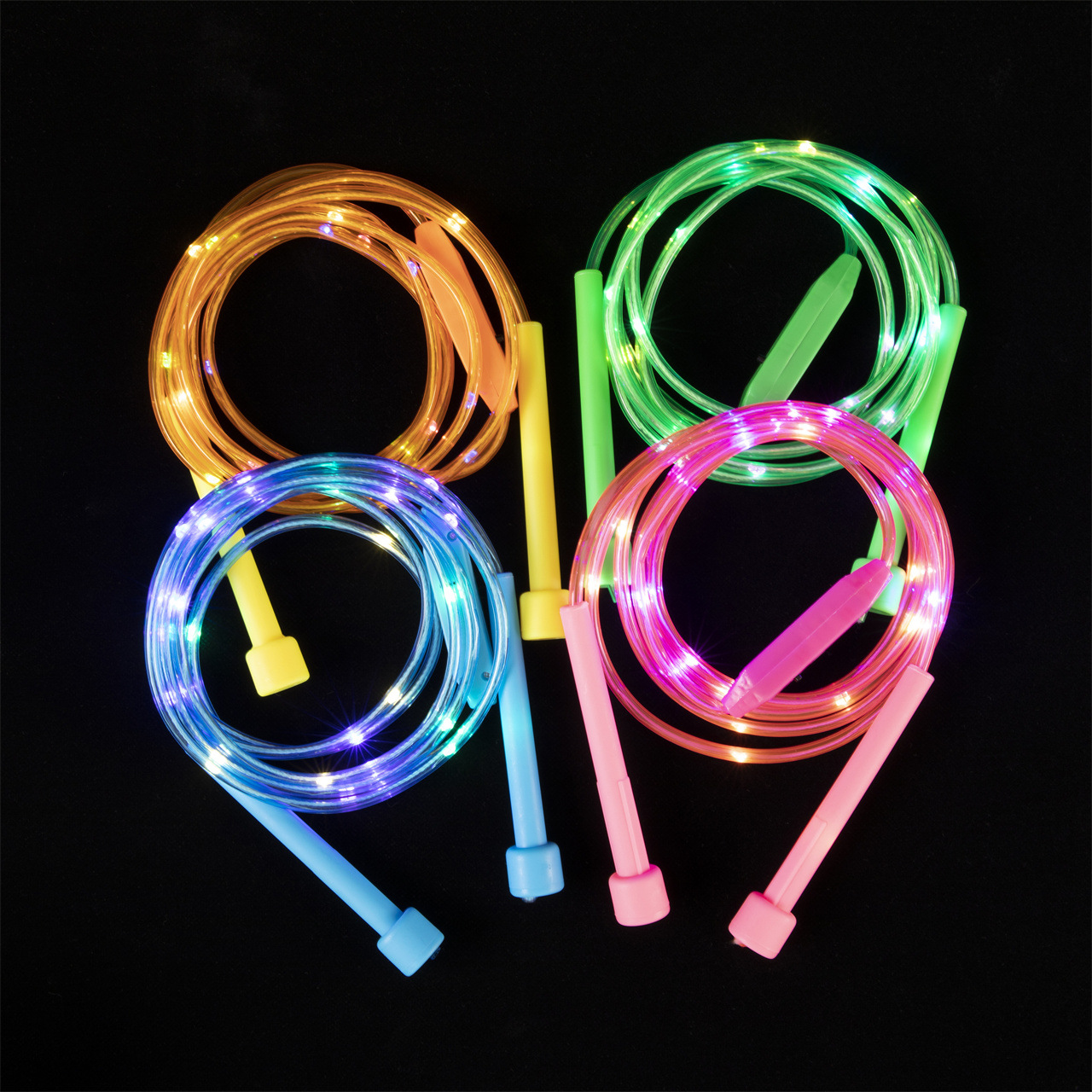 Racing full plastic torch rope skipping children luminous fl..