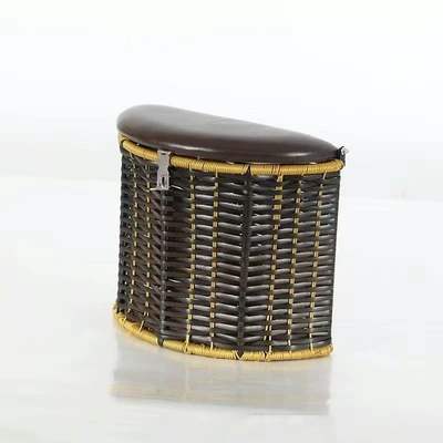 Electric car child seat: Electric Car Tricycle Baby - three-wheel-bamboo-basket-black-single-seat