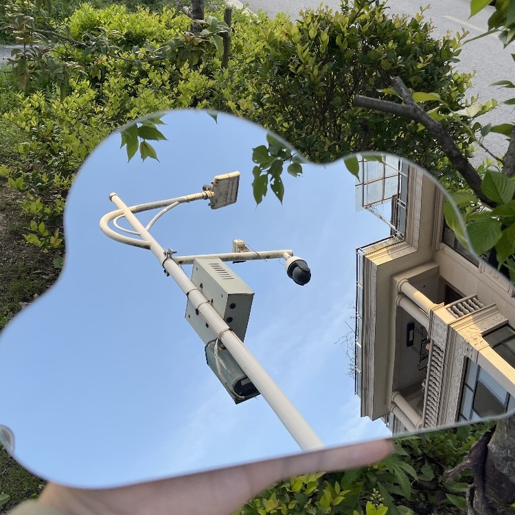 Wall-Mounted Self-Adhesive Cartoon Bathroom Mirror Hd Explosion-Proof Baby Makeup Mirror Bathroom Decorative Mirror Wall-Mounted Mirror