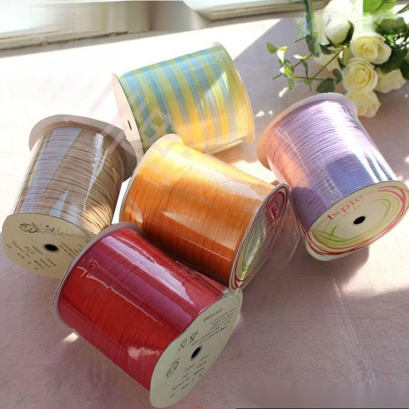 毛线夏钩编线 一线一品棉草拉菲线线 棉草线 纸线 草帽线 包包线