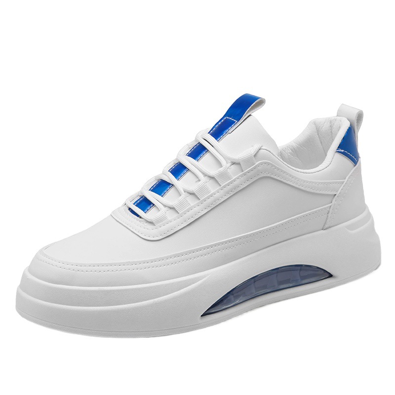 Zapatos de hombre 2023 nuevos zapatos de hombre de otoño fondo grueso versátiles zapatos de tablero deportivo cojín de aire de estudiante casual de hombres zapatos de moda blanca