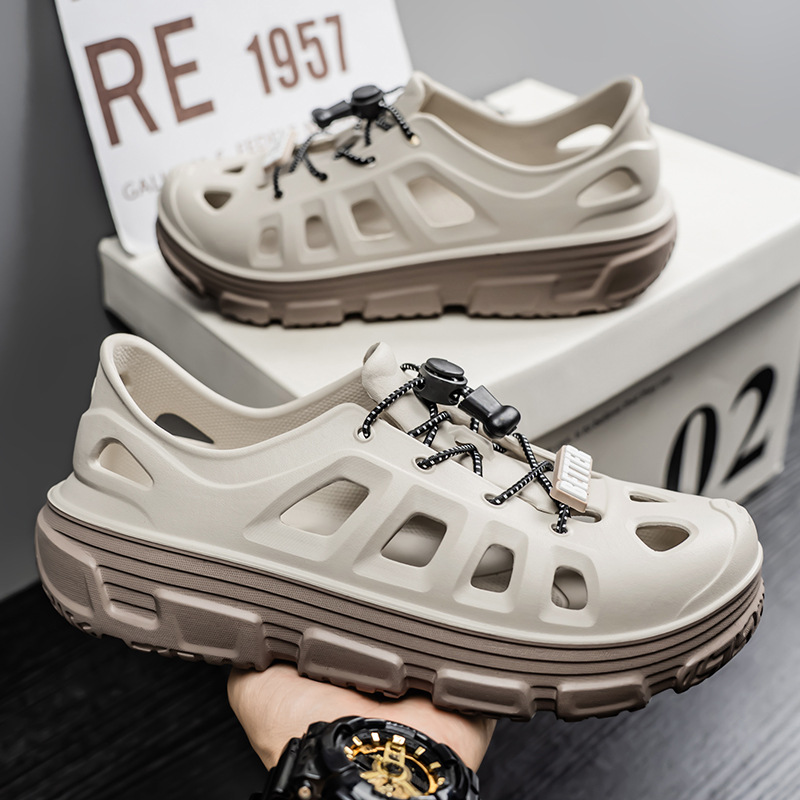 Zapatos con agujeros Sandalias deportivas con todo incluido de plataforma de verano para hombre
