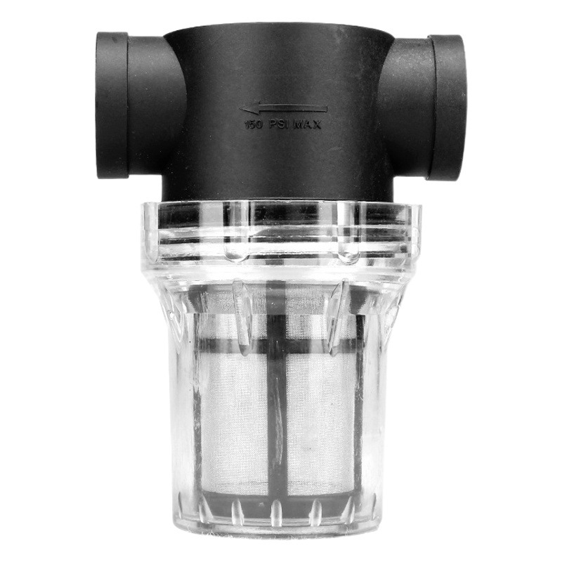 Filtro de tubería frontal jardín arena tubería de agua lavado de coches cría pequeño purificador de agua Pantalla de filtro de plástico transparente