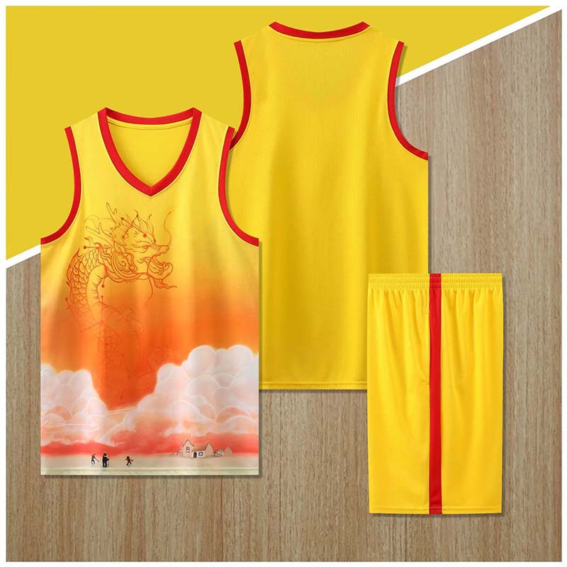 Uniforme de entrenamiento de barco dragón, ramas de barco dragón, ropas de barco dragón, ropas de baloncesto, impresión masculina