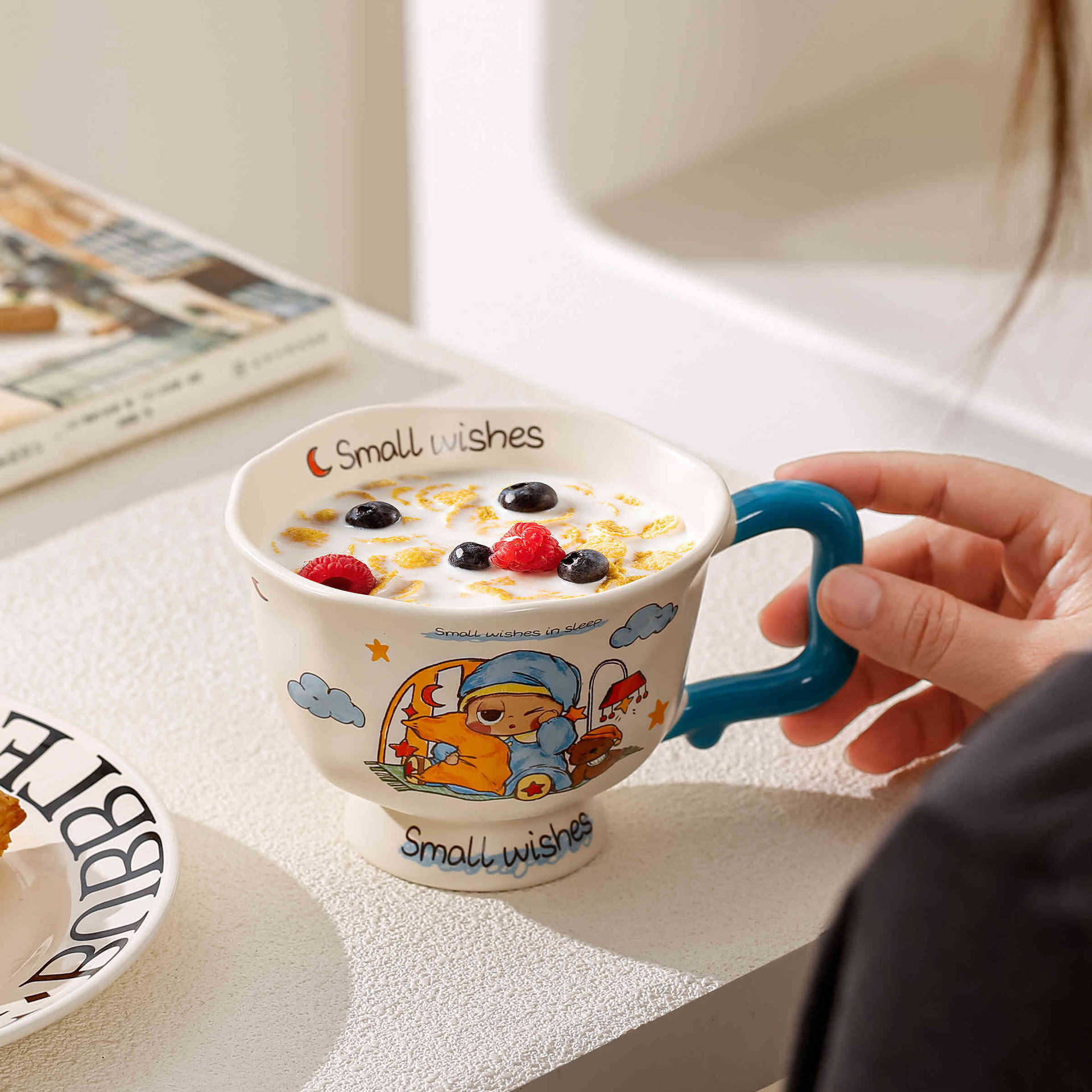 Cute Pippo tazas de agua para niños tazas de verano para niños tazas de cerámica domésticas tazas de café de desayuno de oficina image 5