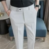 Light gray XK nine-point trousers