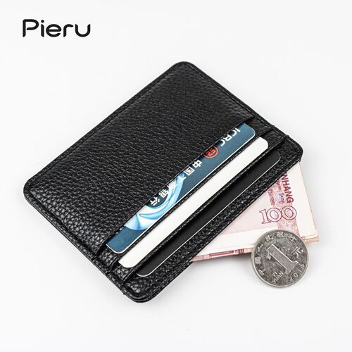 Cross-border best-selling new creative card holder with lychee pattern, ultra-thin mini card case, fashionable and casual multi-card slot card holder, wholesale