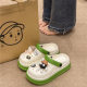 2025 New Summer Women's Clogs Eva Thick-Soled Beach Sandals with Poop Feeling on the Beach and Cute Briquette Sandals