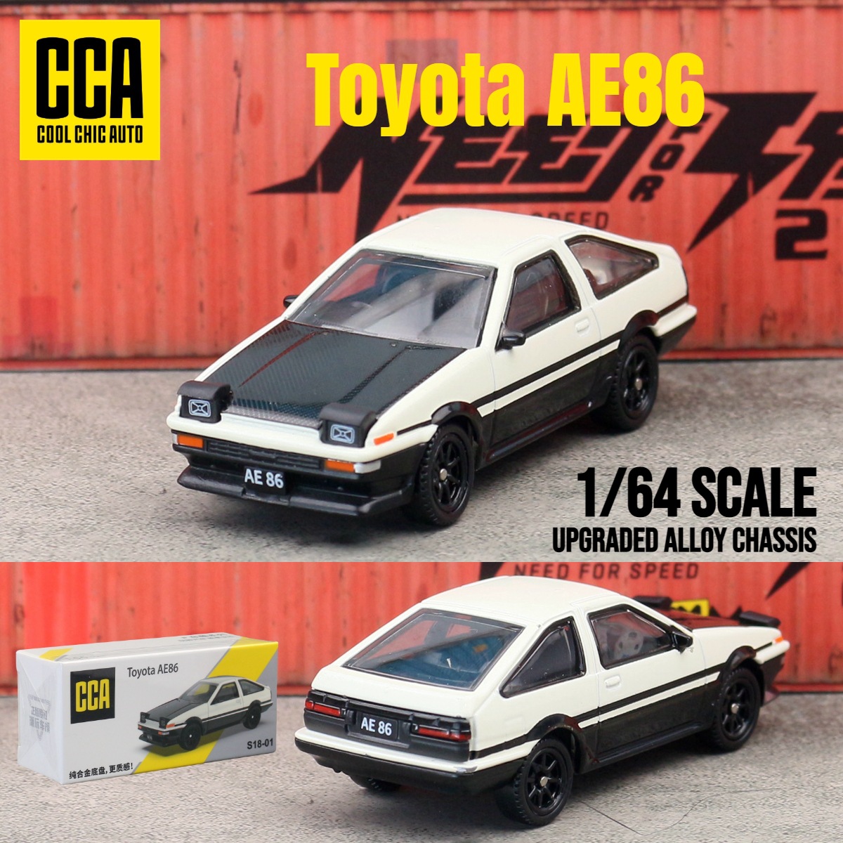 CCA Chaiper 1 / 64 modelo de automóvil de aleación completa versión dura de automóvil deportivo sedán caja de fósforos deslizante coche de juguetes para niños