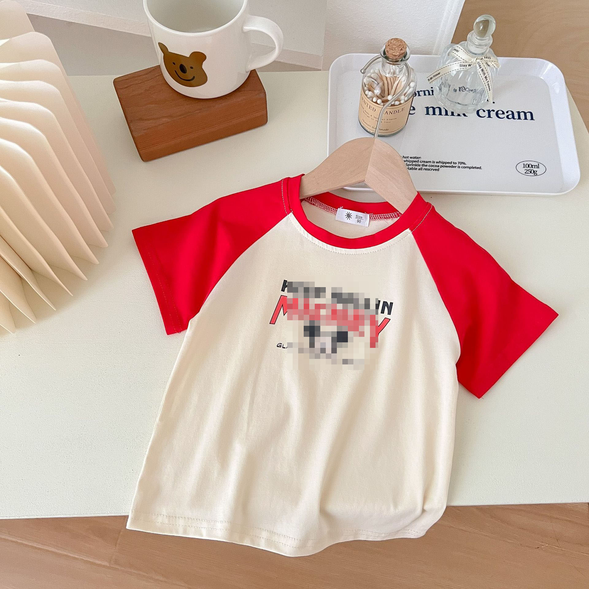 Niños y niñas verano manga corta 2023 verano nuevo slim fit versátil casual estilo occidental de los niños de verano manga corta superior