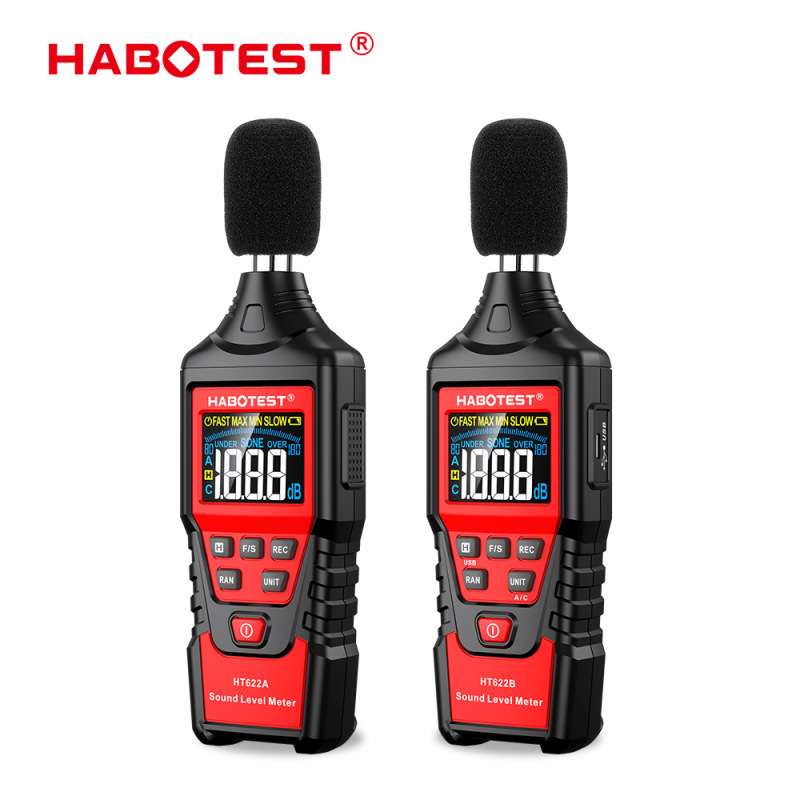 Habotest Ht622B Noise Meter Decibel Meter Noise Tester Household Sound Level Meter Volume Detection Habotest Ht622B Noise Meter Decibel Meter Noise Tester Household Sound Level Meter Volume Detection