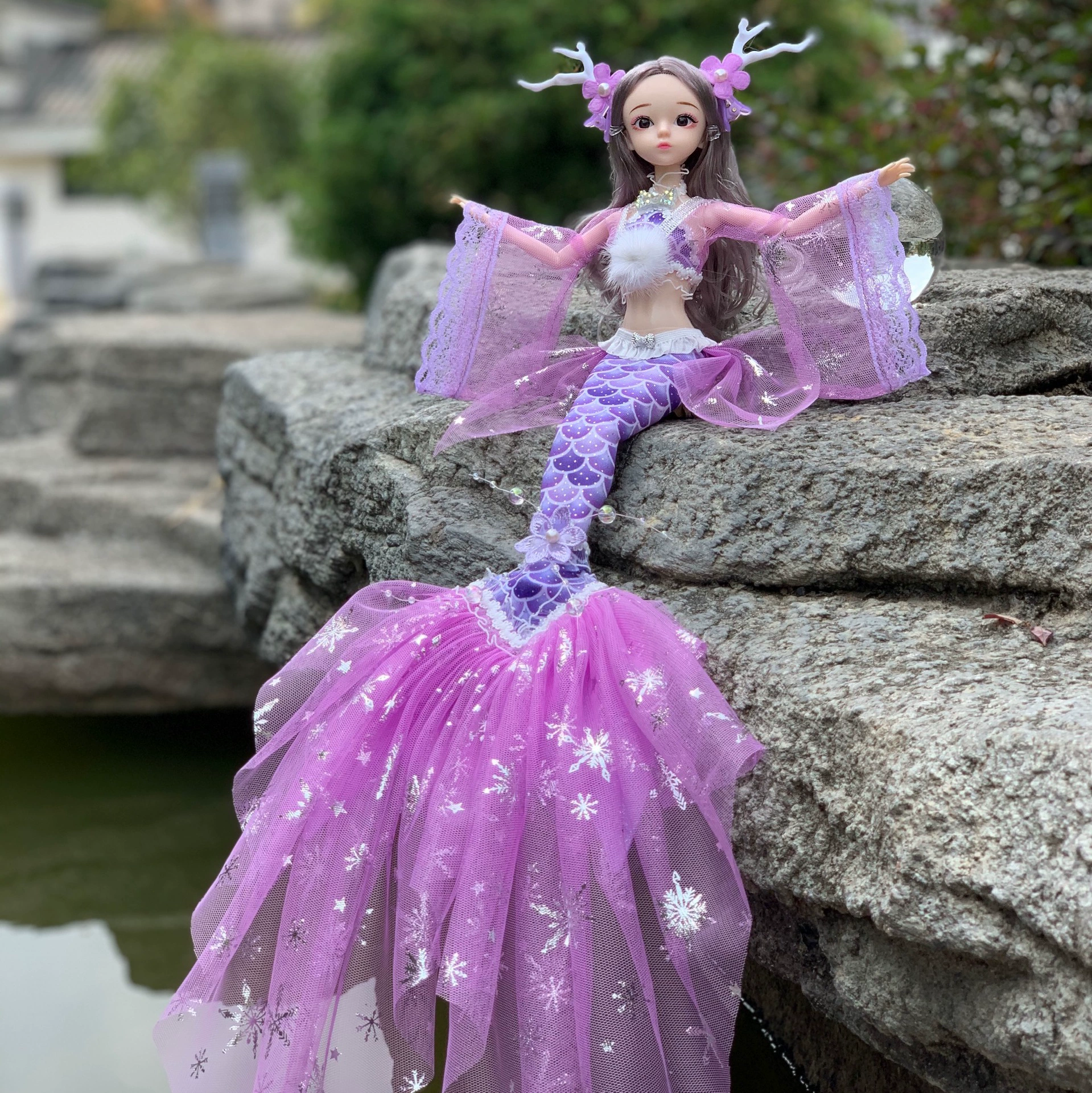 Doll, children's toy, 12 inch, mermaid, Birthday gift