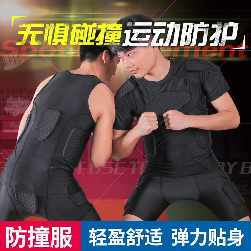 Cross-Border Goalkeeper Protective Gear Anti-Fall Clothing Basketball Rugby Professional Sports Training Combat Shorts Football Sportswear
