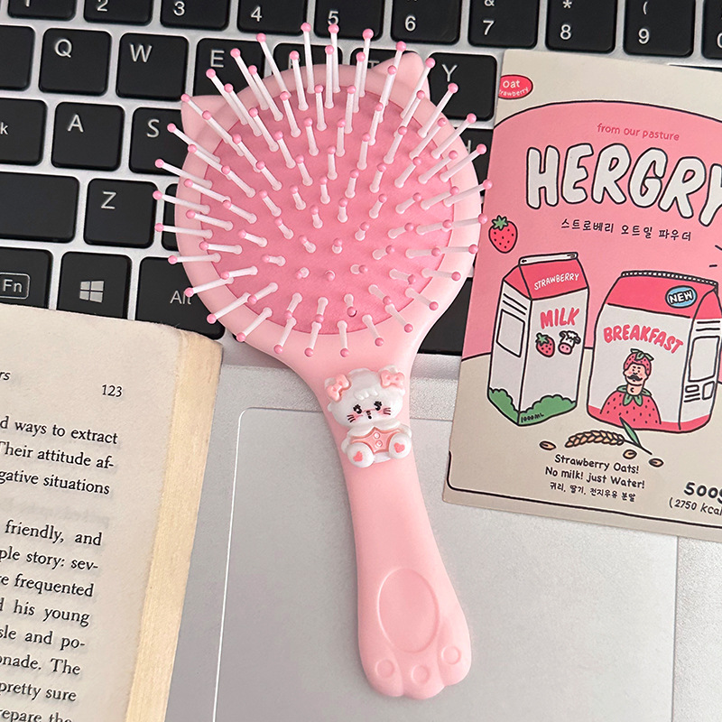 Cat ear mirror comb-pink mikko kitten