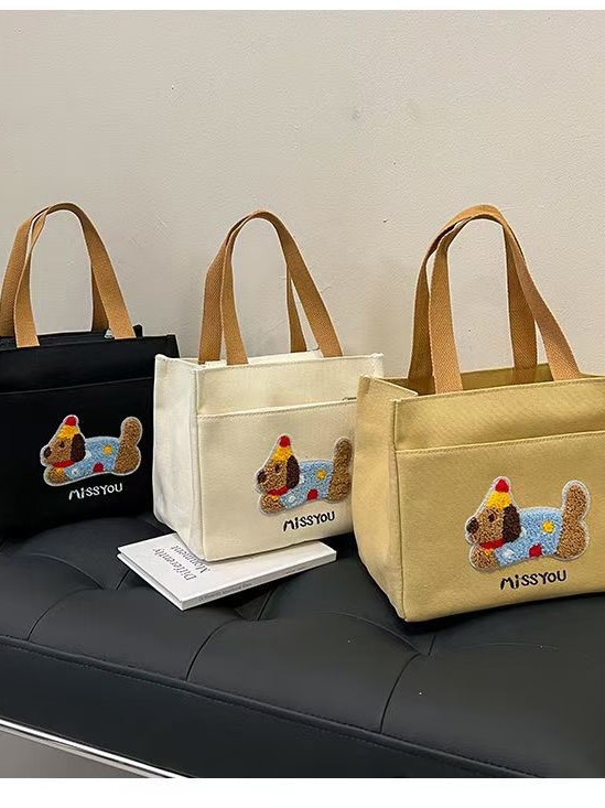 Capacious cute shopping bag for students