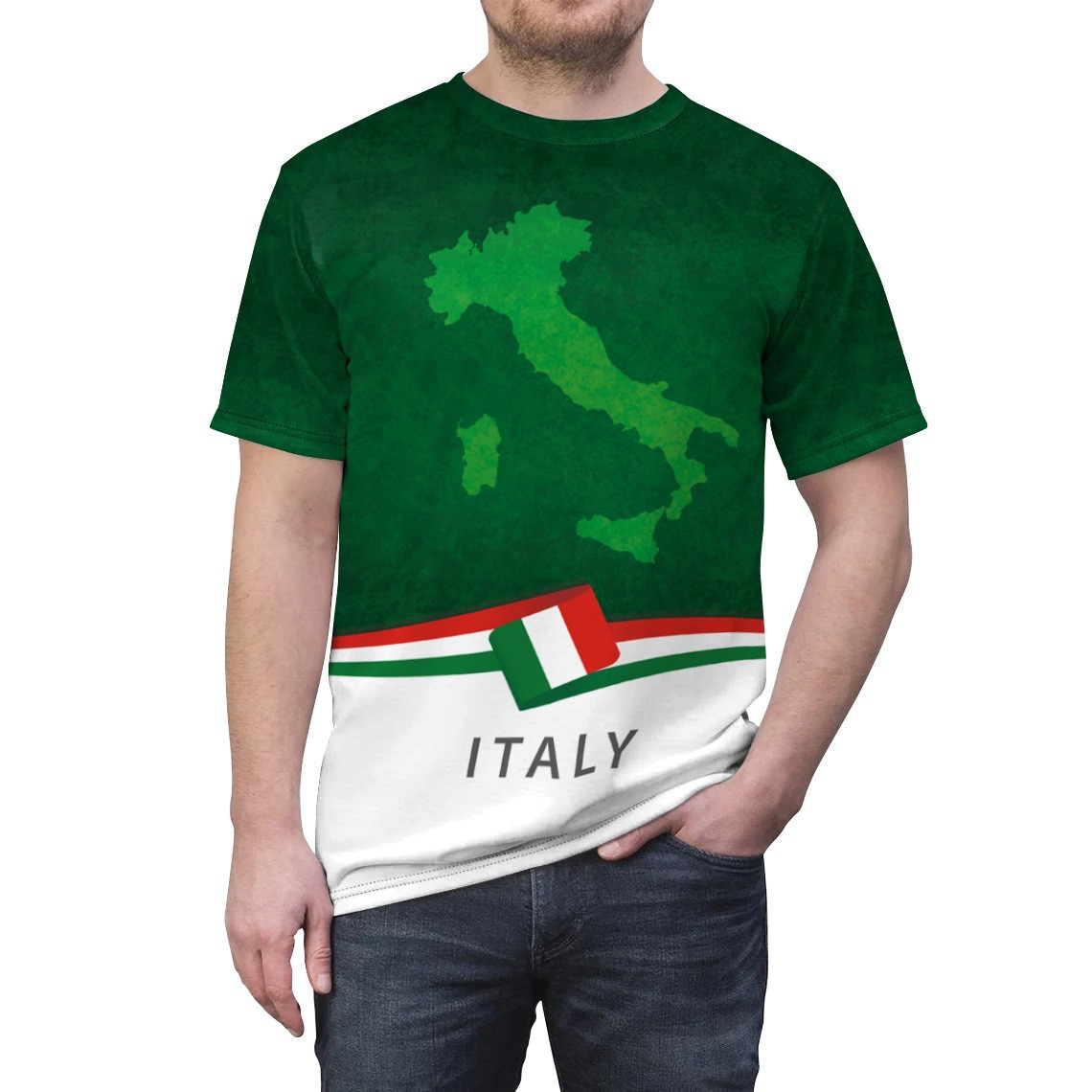 Verano europeo y americano nuevo día de la independencia de los hombres deportes y ocio de manga corta impresión digital cuello redondo camiseta pareja