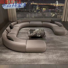 沙发意大利轻奢磨砂布沙发真皮沙发设计师极简 沙发