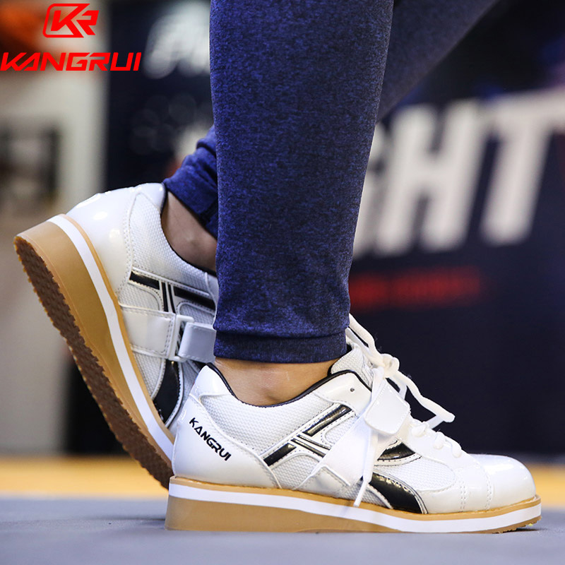 Zapatos de boxeo transfronterizos zapatos de levantamiento de pesas zapatos de sentadilla para interiores hombres y mujeres antideslizante absorción de choque competencia entrenamiento fitness zapatilla de deporte fabricante