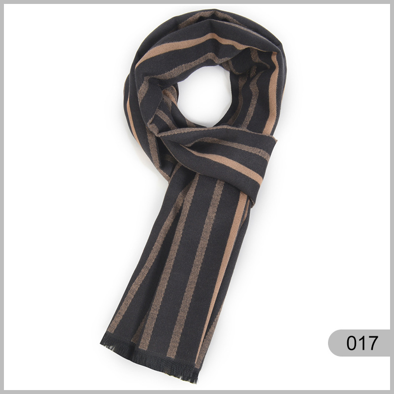 Sciarpa uomo in cotone calda antivento stile casual versatile_voghion.com