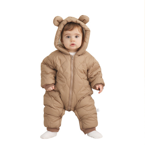 Baby cotton-padded clothes, autumn and winter onesies, baby winter clothes, cotton-padded outdoor clothes, cotton-padded clothes, Amazon cross-border supply