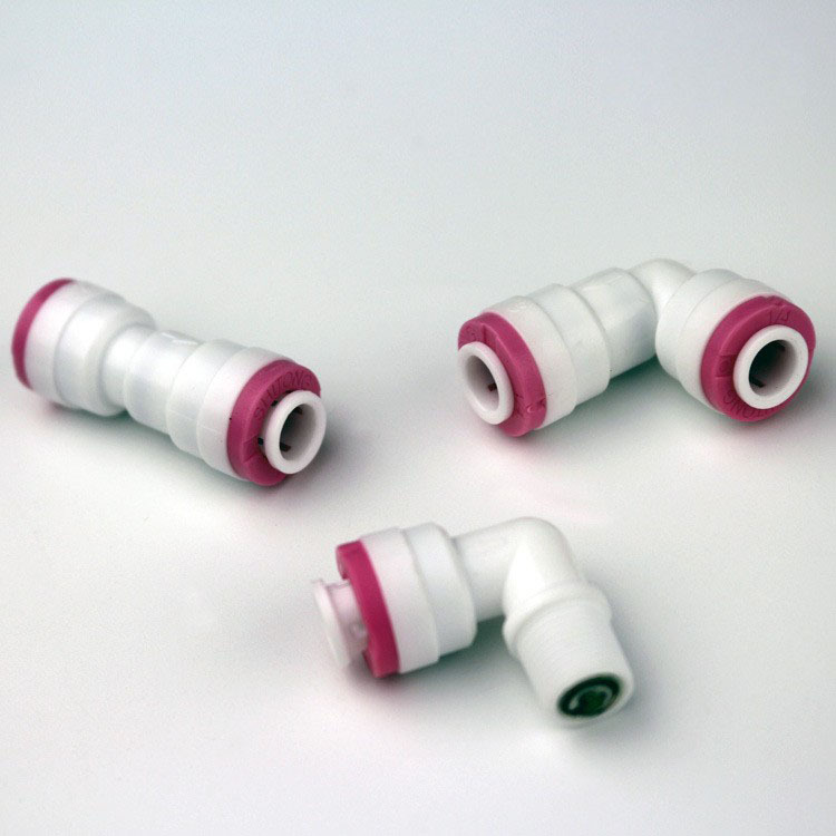 Venta al por mayor 1/8 dientes a su vez 2 puntos tubo RO membrana Shell conector purificador de agua válvula de retención de la máquina de agua pura válvula de retención de conexión rápida