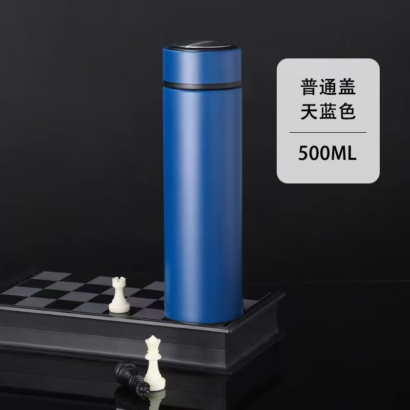 Taza de agua inteligente 316 de acero inoxidable 304 Taza recta de separación de té Regalo unisex Vaso de agua con aislamiento de letras de negocios