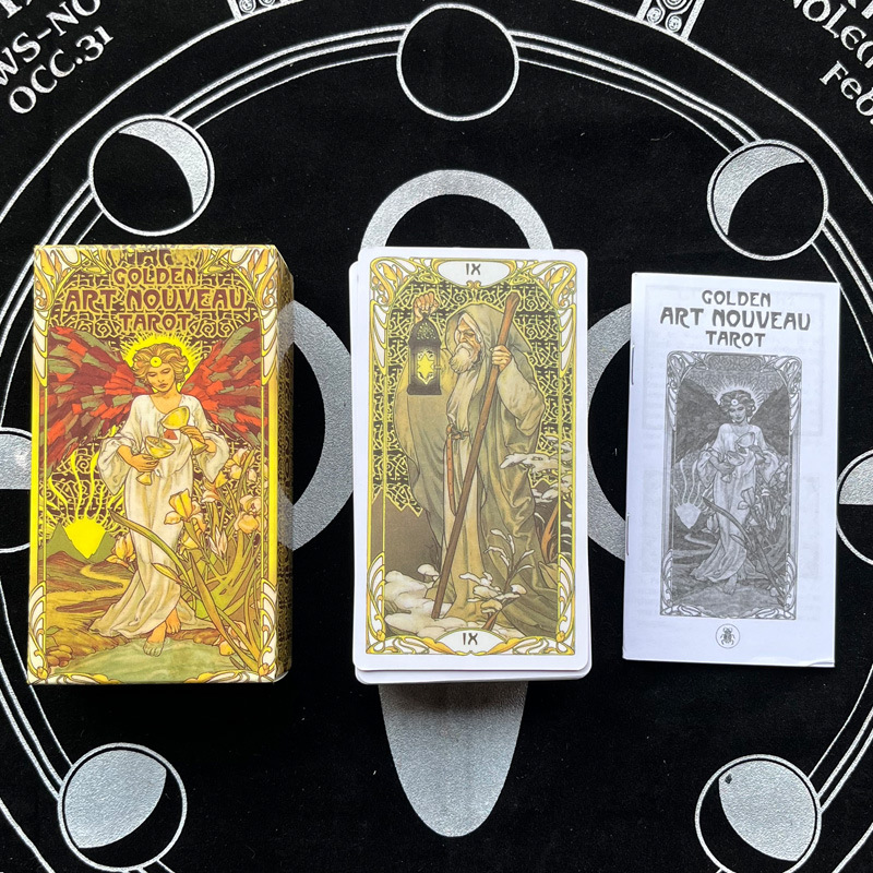 Tarocchi in versione inglese di grandi dimensioni (7*12 cm) con istruzioni cartacee e carte oracolari._voghion.com