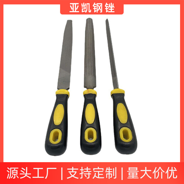 带手柄钢锉刀扁平锉半圆锉四方锉圆锉三角锉多规格尺寸锉刀-阿里巴巴