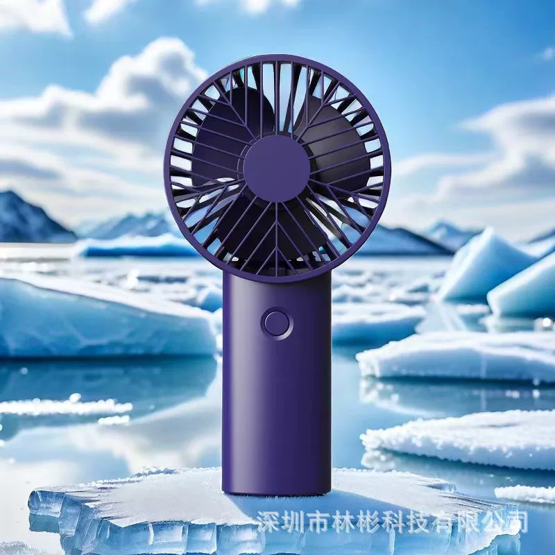 2024 мини-портативный вентилятор открытый портативный студенческий вентилятор USB зарядка большой ветер легкий звук настольный вентилятор