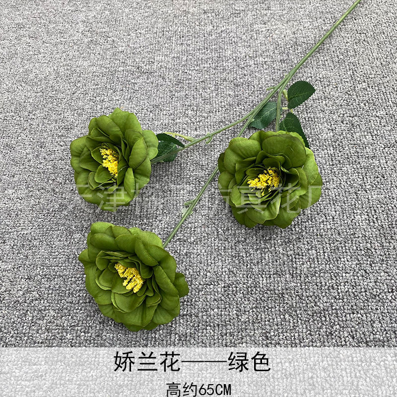 Flores de boda de alta calidad de flores de madera verde de bambú y lirio de pino masson de alta calidad