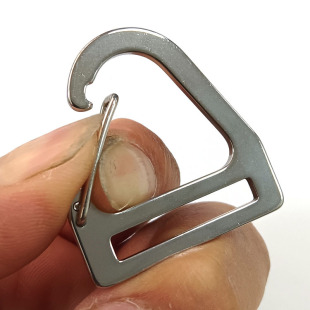 Stainless Steel 26mm Triangle Spring Snap Hook Camping Portable Gadget Quick-Release Keychain Lock Outdoor