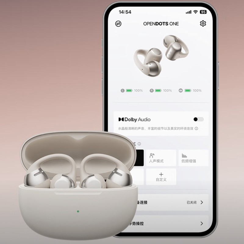 SHOKZ 音響学に基づいたE310 OpenDotsONE イヤークリップ型イヤホン チタン振動子搭載 オープン型Bluetoothイヤホン イヤホンを耳に入れないタイプ|undefined