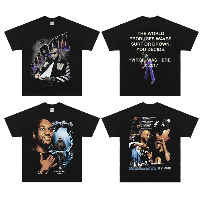 200g Fabric Cotton T European Code Virgil Abloh Virgil Abloh American Leisure Vtg Complex