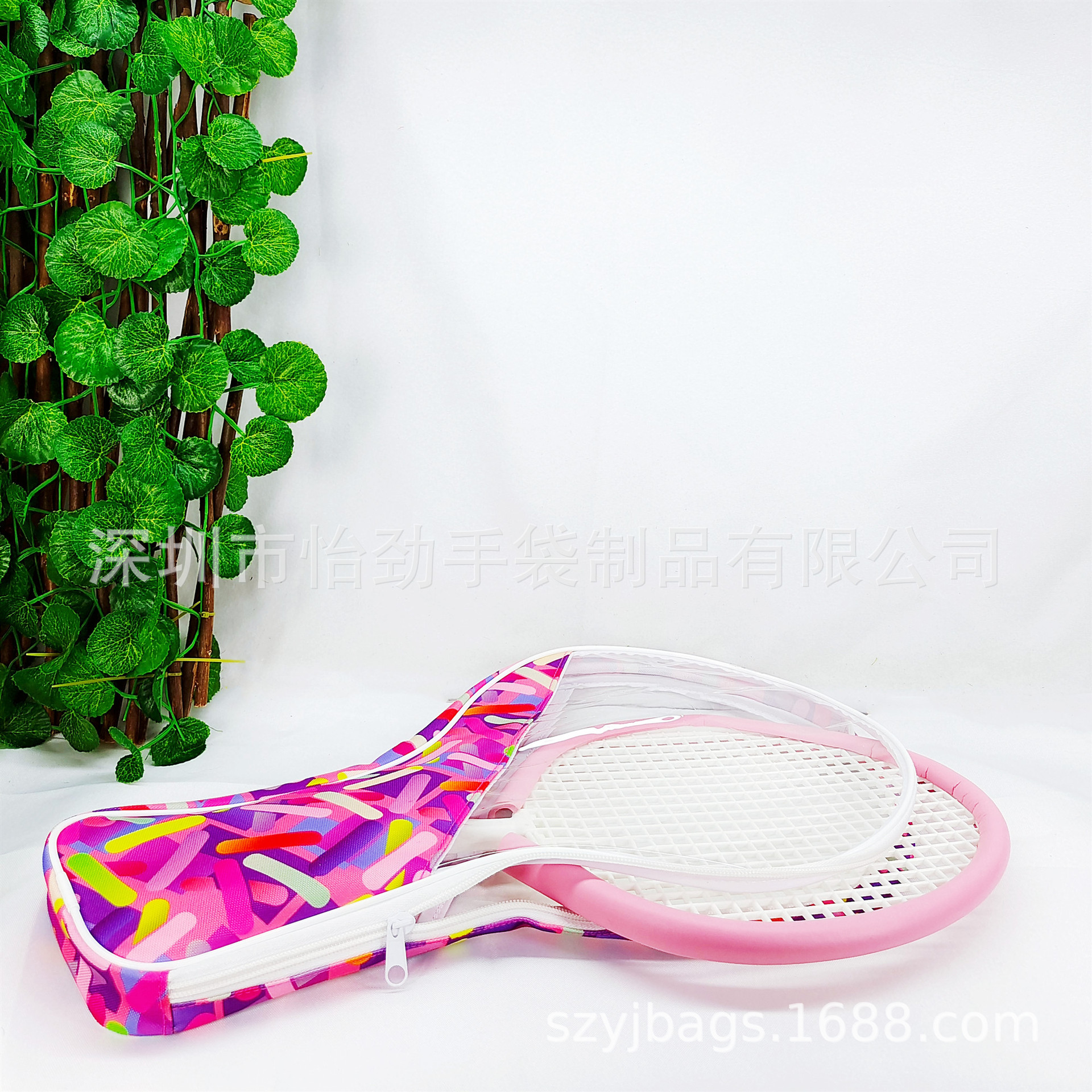间色牛津布网球拍袋 PVC球拍包