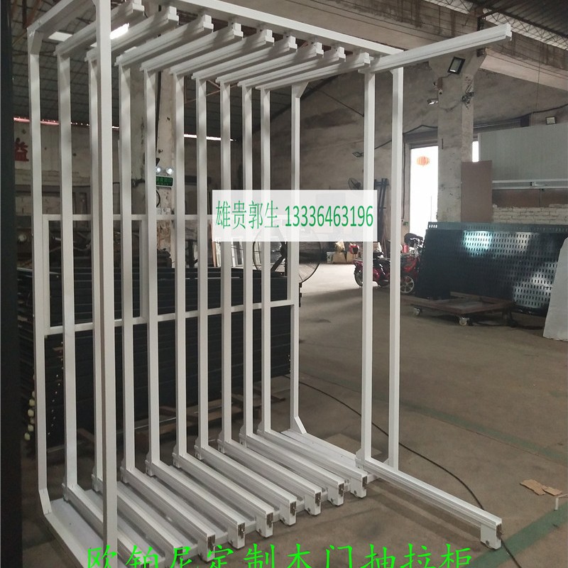 应瓷砖展示架 双面抽拉式陶瓷展示架 铁门木门玻璃门展示架