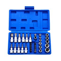 自動車修理工具ビットソケットセット 3/8 梅花星型ビットコンビネーションセット 34 個セット六角ネジセット