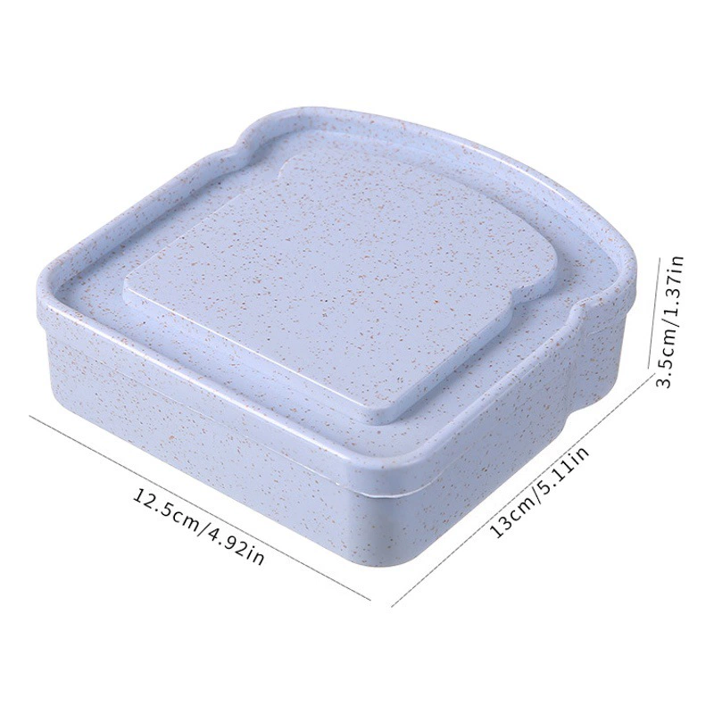 Трансграничный хрустящий пластиковый хрустящий бытовой костюм тосты Пшеничная солома сэндвич ящик для хранения Открытый Портативный