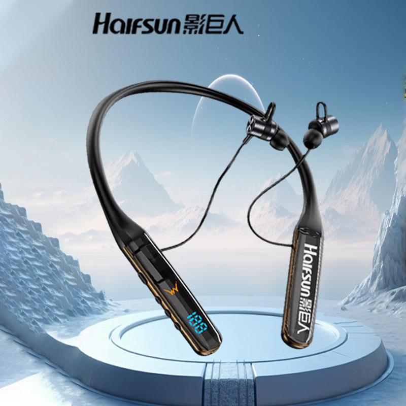 Shadow Giant ネックマウント Bluetooth ヘッドセット クリスタル デジタル ディスプレイ 超長時間スタンバイ ユニセックス スポーツ e スポーツ ゲーミング ヘッドセット|undefined