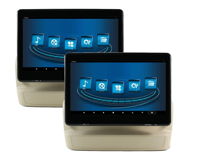 New 14inch Land Cruiser headrest Android display screen for LC300/LC200, dedicated headrest display screen
