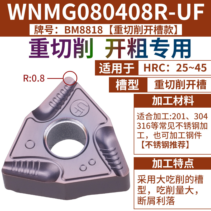 WNMG080408R-UF【스테인리스】