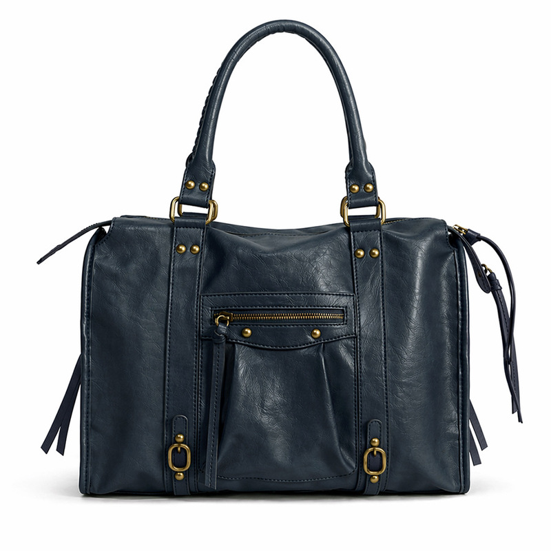 Retro Motorcycle Style Large-Capacity Tote Bag 2026 New Model Women's Handbag Hot Girl Style Street Fashion Shoulder Bag Retro Motorcycle Style Large-Capacity Tote Bag 2026 New Model Women's Handbag Hot Girl Style Street Fashion Shoulder Bag