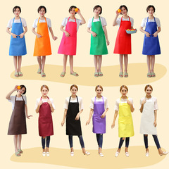 Household kitchen apron wholesale sleeveless adult coveralls restaurant company opening custom logo printing to send work clothes