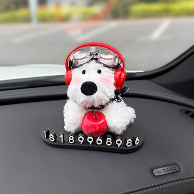 2026 New Model Temporary Parking Number Plate for Car, Mobile Phone Number Display, Digital Car Phone Number Plate, Can Hide Female Phone Number (Nömrəli dayanma kartı) - hug-apple-west-highland-black-stop-sign-send-4-sets-of-numbers