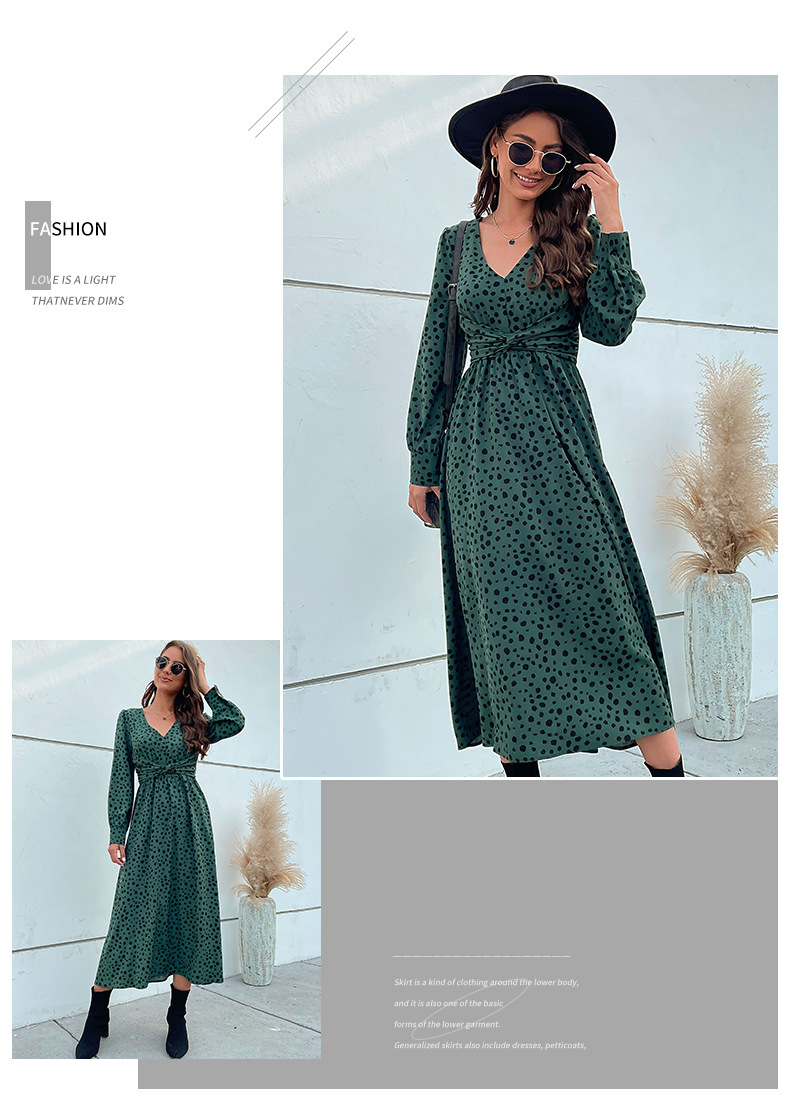 Green Leopard Dress