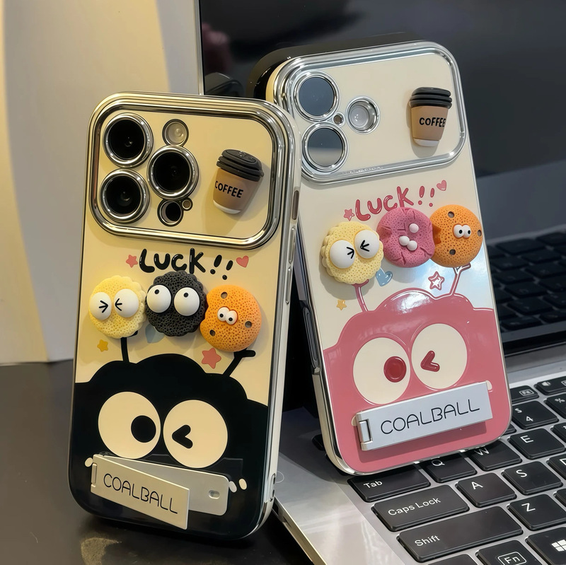 Lucky Small Coal Ball Phone Case Suitable for Apple 17Promax, Full Coverage for Redmi Xiaomi 16 and Xiaomi 15