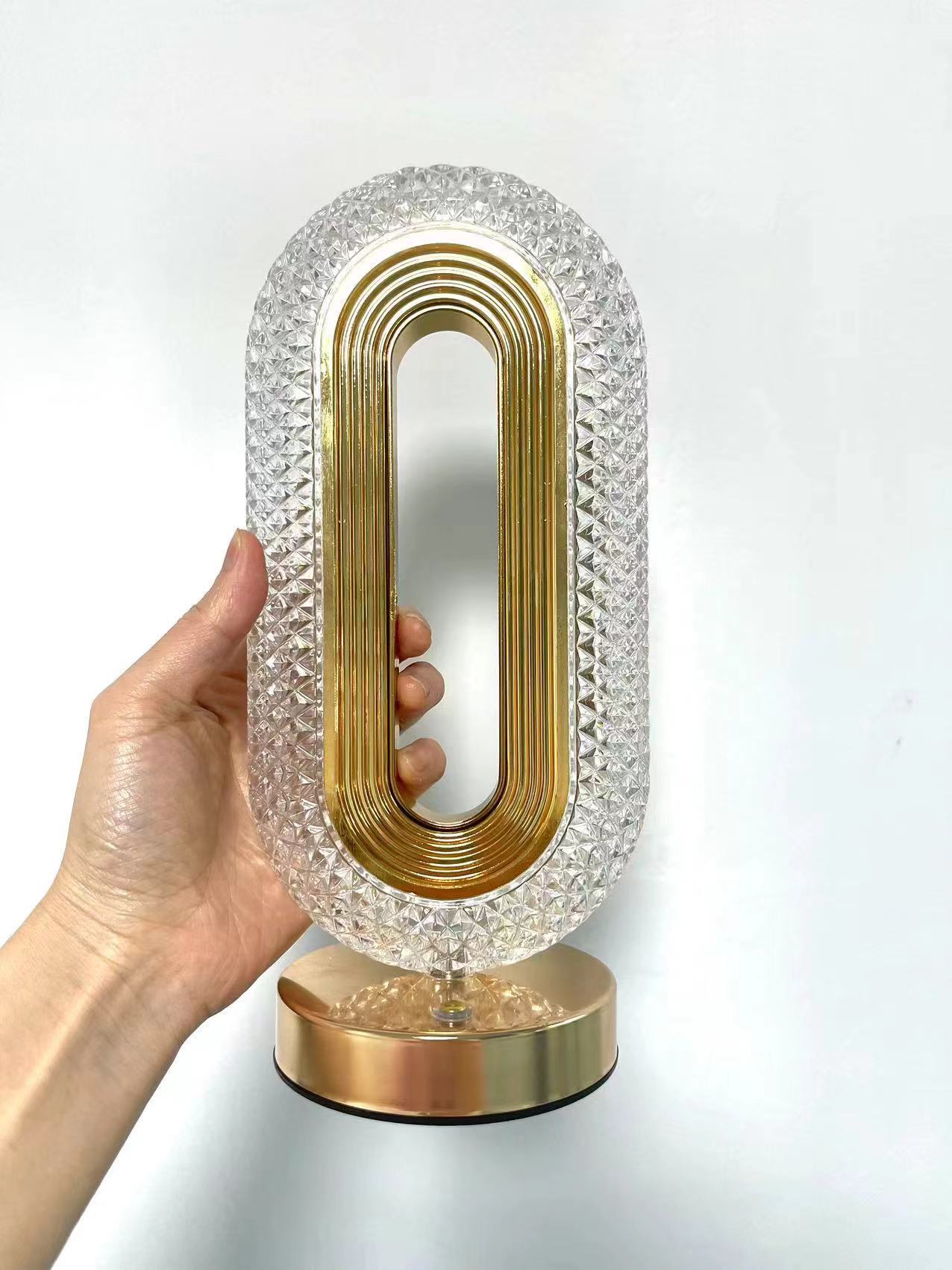 Suministro directo de fábrica simple estrella romántica ojos noche luz cristal dormitorio lámpara de noche ins chica lámpara de mesa táctil recargable