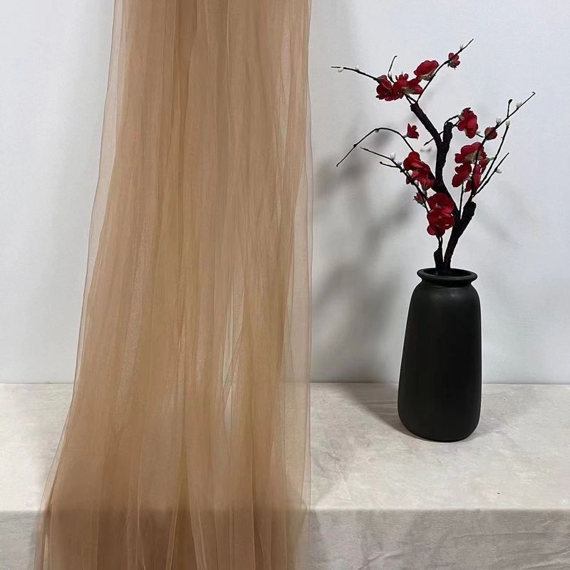 雾纱网纱布料白色蕾丝软纱布服装婚庆装饰摄影背景拍照面料亚马逊|undefined