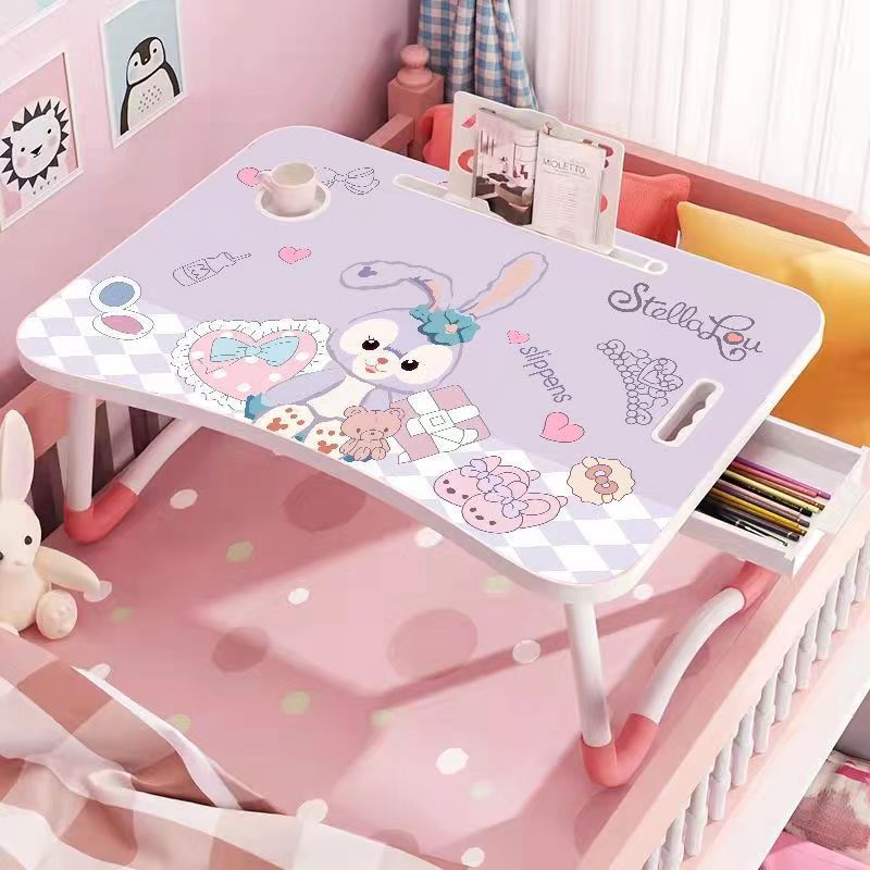 Small table on bed cartoon children study desk laptop desk student dormitory upper desk writing desk board