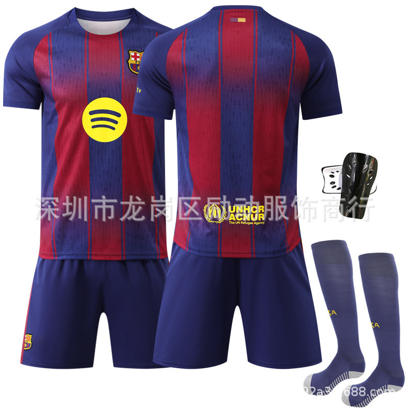 2526 バルセロナ ホーム チャンピオンズ リーグ バージョン 10 メッシ 10 号 アマール ジャージ スポーツ ユニフォーム サッカー ユニフォーム セット 外国貿易|undefined