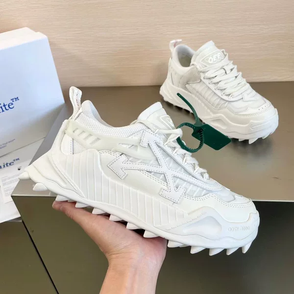 Original Off-White Dad Shoes Ow Thick-Soled Height-Increasing Couple's Retro Casual Hiking Running Sneakers